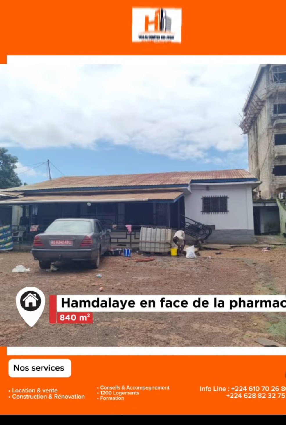 Vous cherchez un terrain bien situé  à hamdalaye? 3